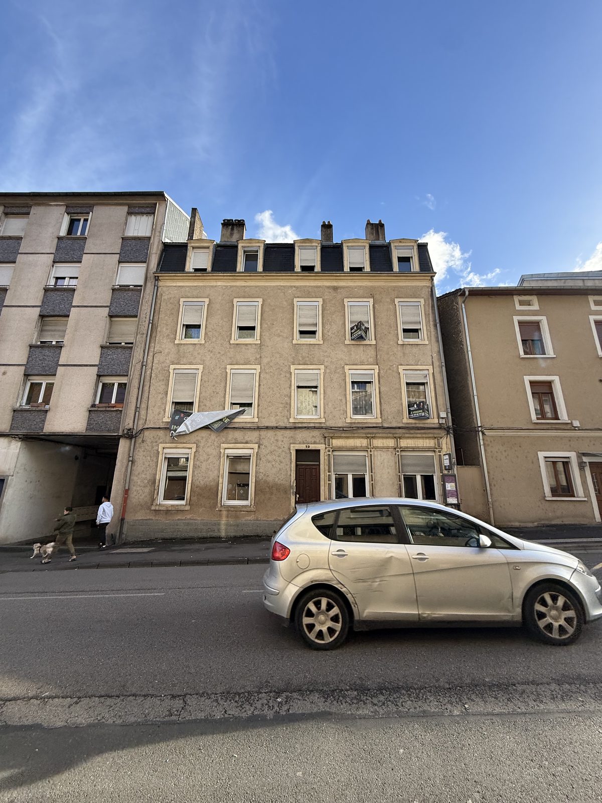 Immeuble de rapport rue de Verdun à Hayange, vue de la rue avant restructuration